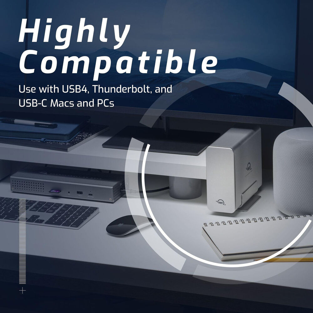 OWC Express 4M2 4-Bay USB4 External SSD Enclosure with SoftRAID