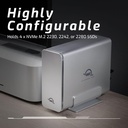 OWC Express 4M2 4-Bay USB4 External SSD Enclosure with SoftRAID