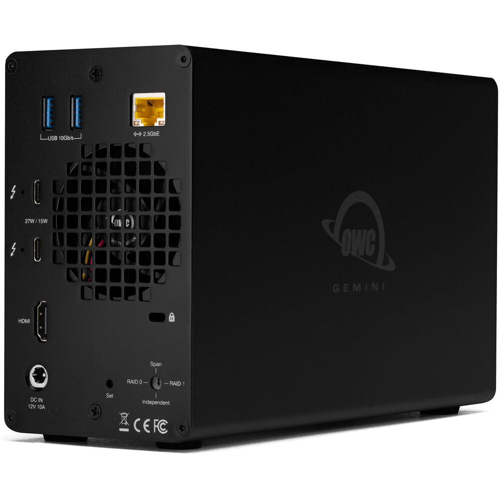 OWC Gemini 8TB 2-Bay Thunderbolt 3 Raid Array