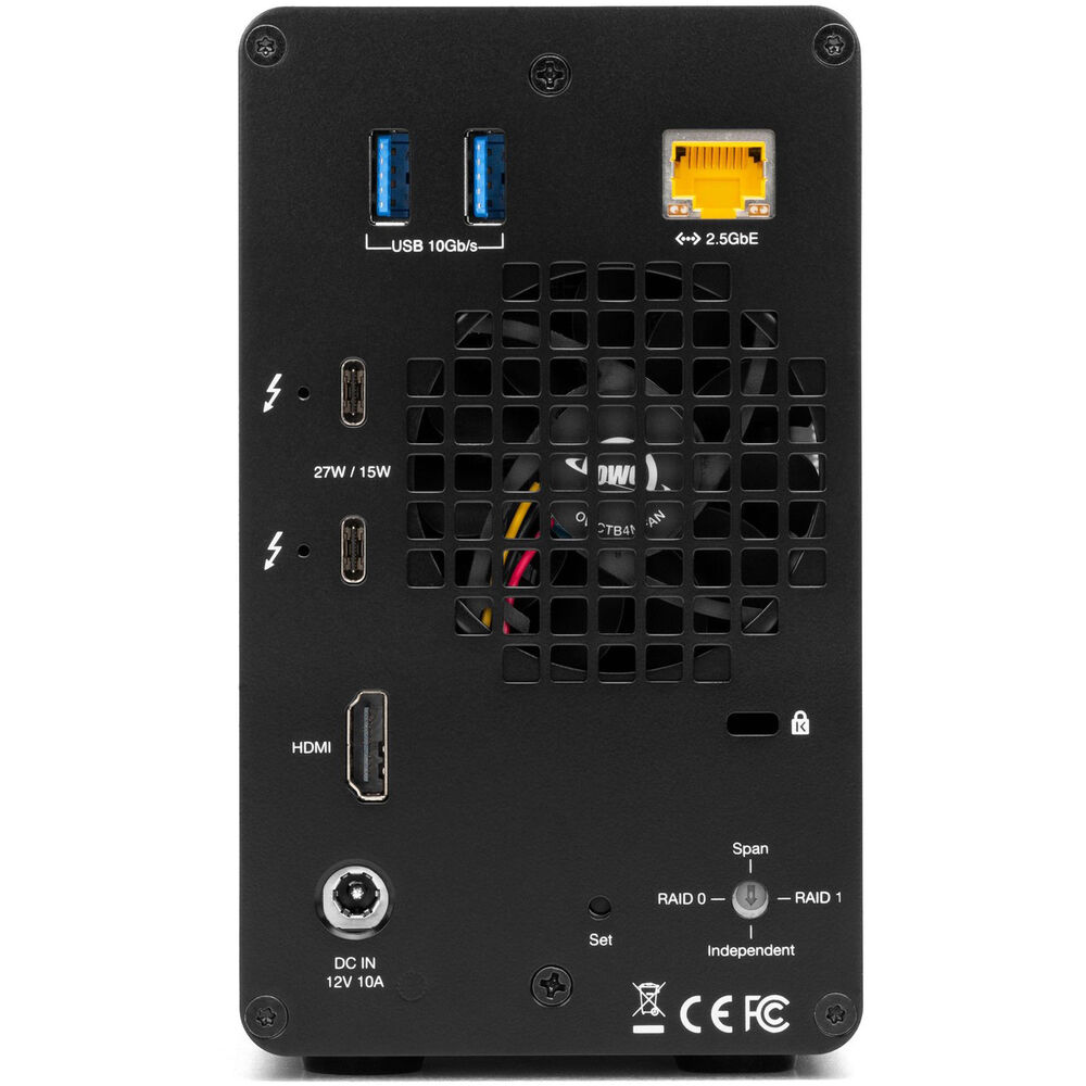 OWC Gemini 40TB 2-Bay Thunderbolt 3 Raid Array