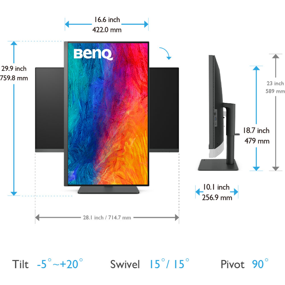 BenQ PD3205U 4K 31-inch USB-C Profesyonel Tasarımcı Monitörü