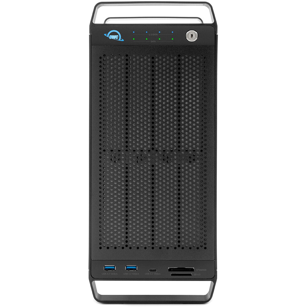 OWC ThunderBay Flex 8 58TB Total = 56TB HD 8TB x 7 and 2TB NVME x 1