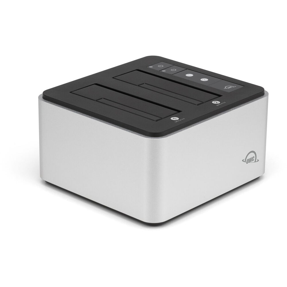 OWC Drive Dock U.2 USB 3.2 (10Gb/s) Dual-Bay Drive Docking Solution for 2.5-inch and 3.5-inch NVMe U.2 and SATA Drives