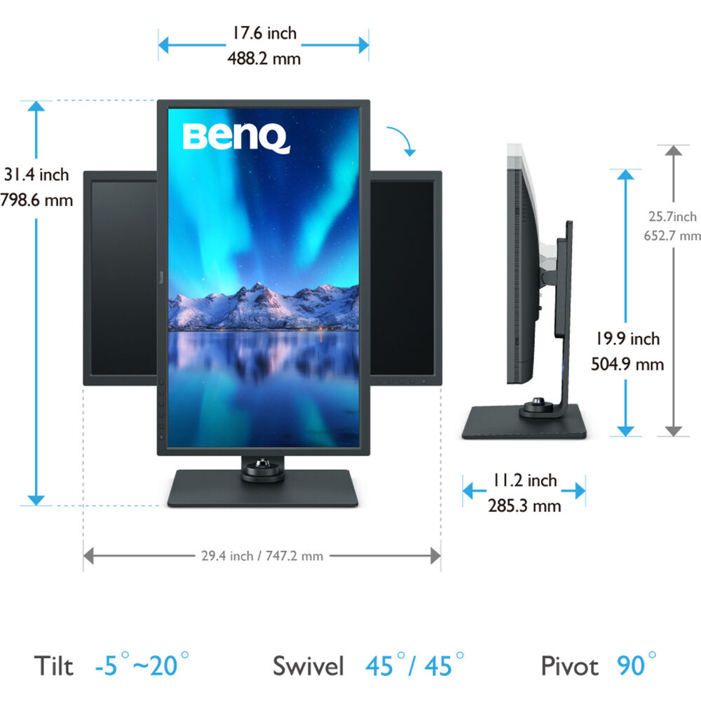 BenQ SW321C 32 inch 4K Fotoğraf ve Video Düzenleme Monitörü