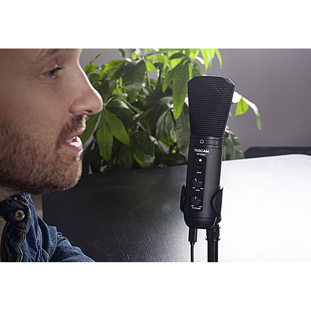 Tascam TM-250U USB Yayıncı Mikrofonu (Kulaklık Çıkışlı)