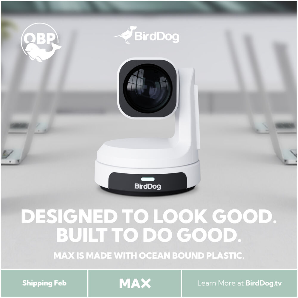 BirdDog Max 4K UHD PTZ Kamera - 12x Zoom Mavi