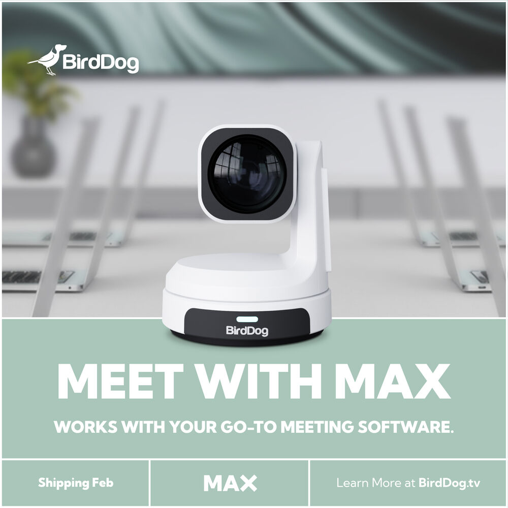 BirdDog Max 4K UHD PTZ Kamera - 12x Zoom Yeşil
