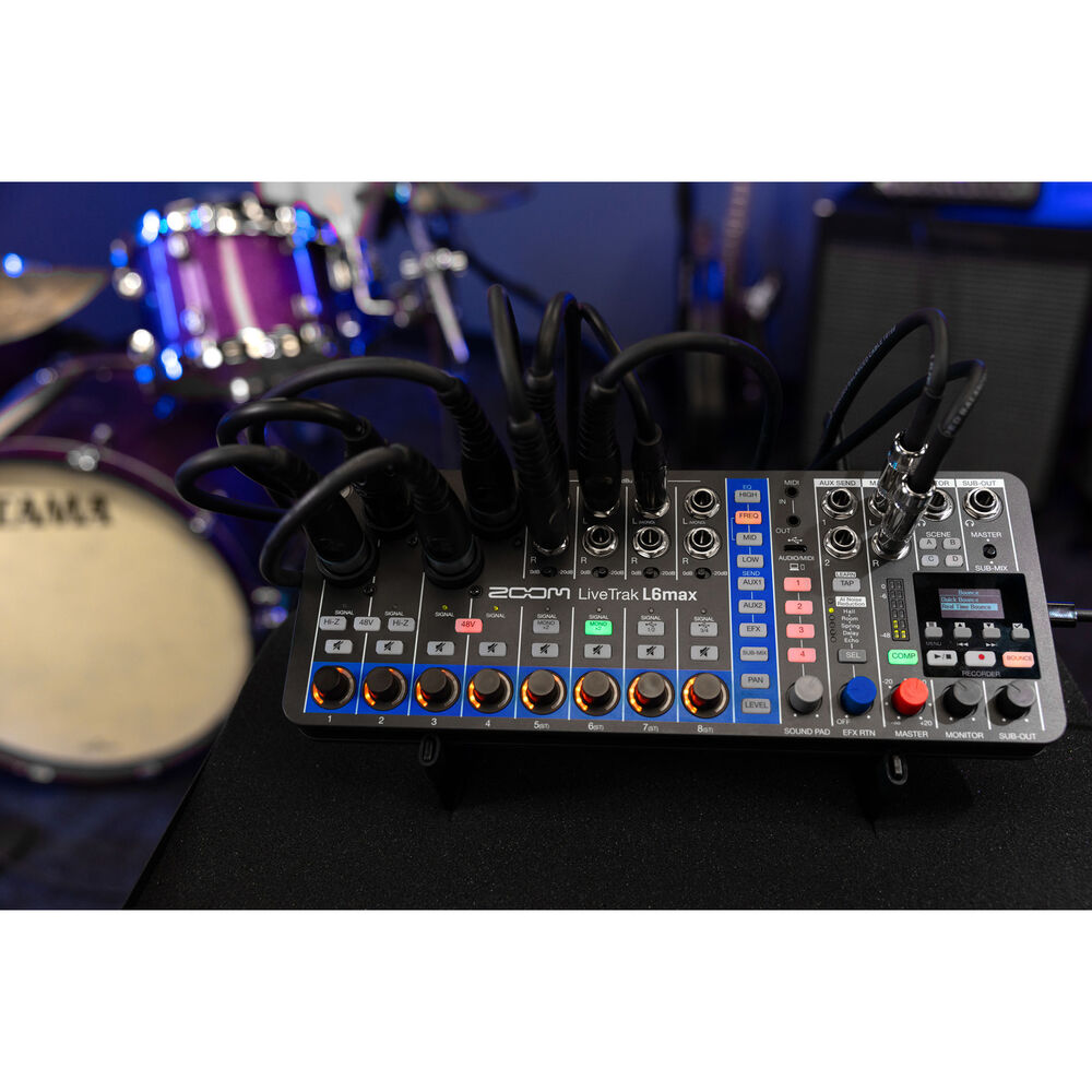 Zoom LiveTrak L6max 12 Kanallı Mixer & Multitrack Kayıt Cihazı