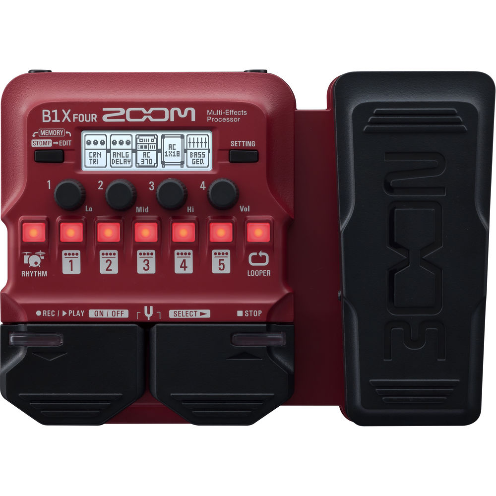 Zoom B1x FOUR Expression Pedallı Bass Multi-Efekt Prosesörü