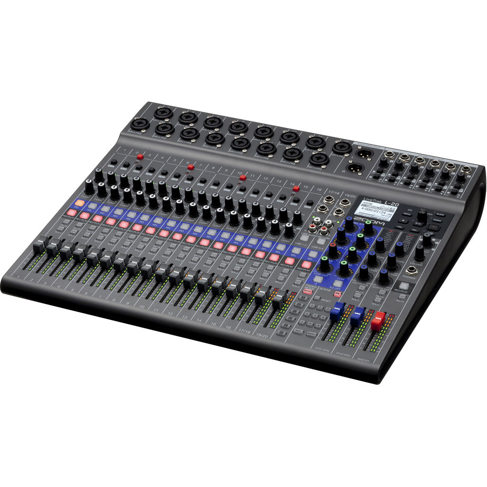 Zoom LiveTrak L-20 20-Kanal Dijital Mikser