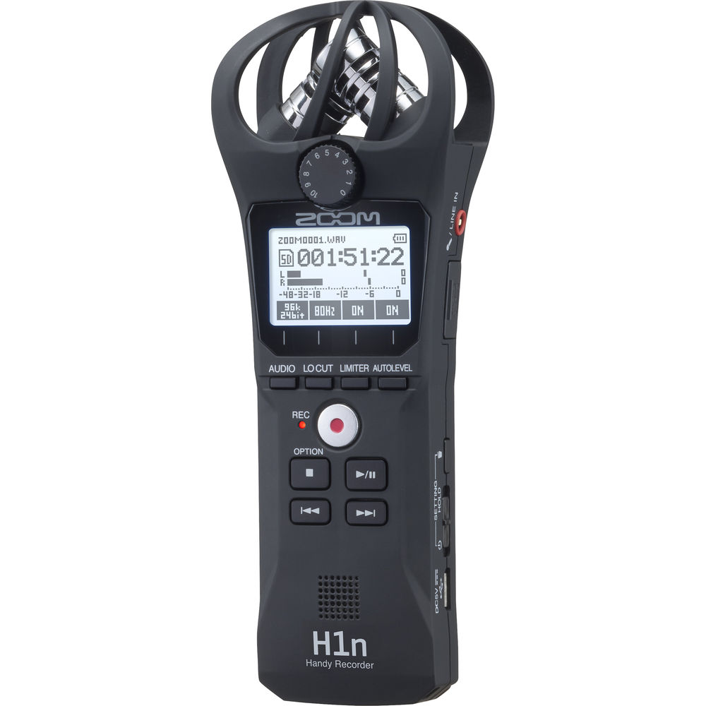 Zoom H1n Digital Handy Recorder Value Pack (Siyah)