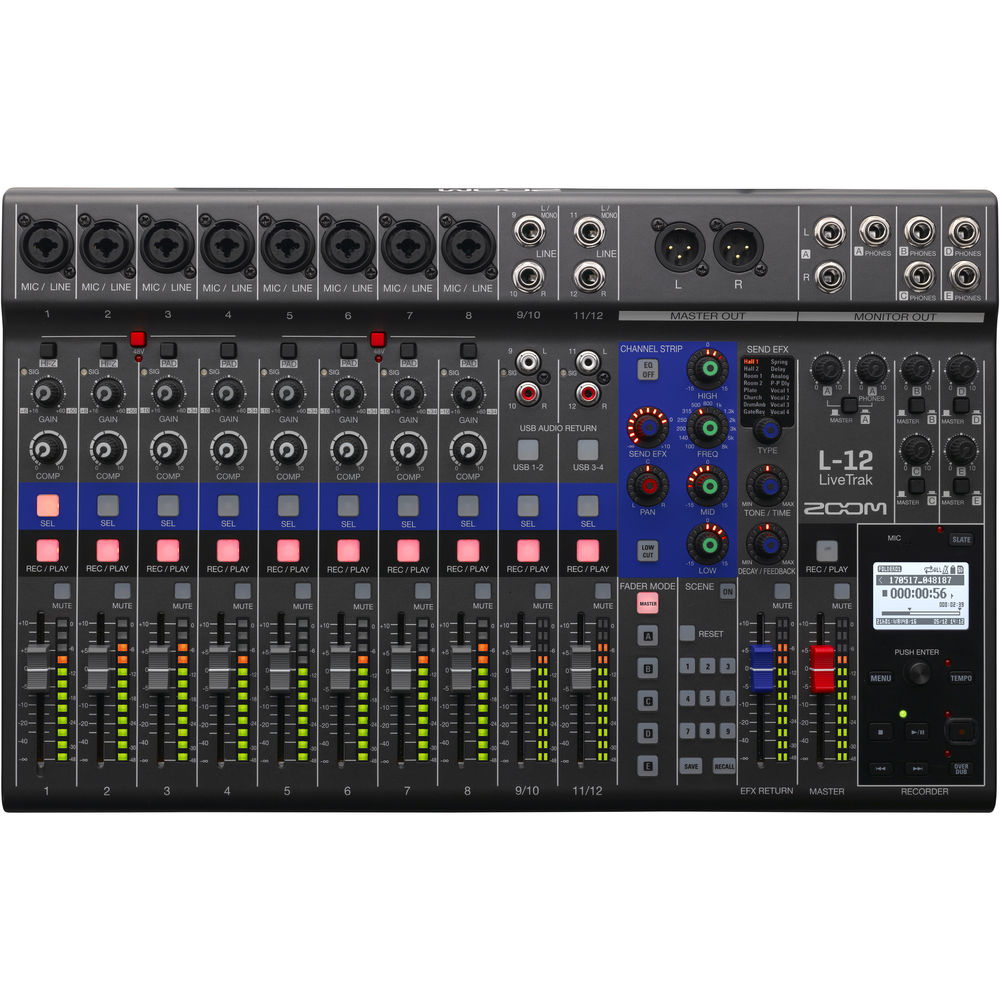 Zoom LiveTrak L-12 Dijital Mikser