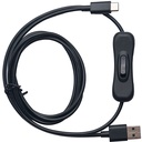 USB-A to USB-C Veri ve Güç Kablosu (Aç/Kapa Anahtarlı)