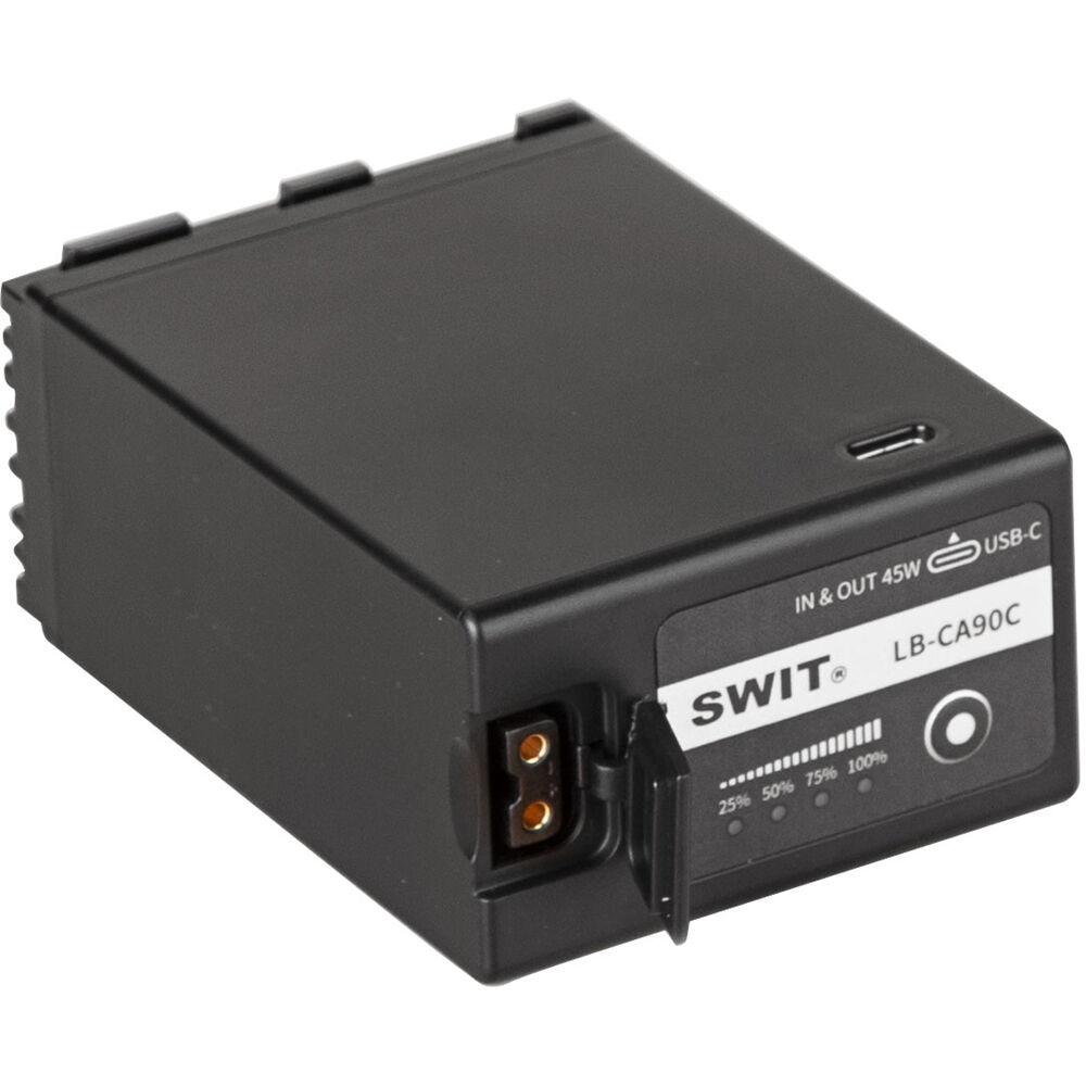 SWIT LB-CA90C 90Wh V-Mount Kamera Bataryası (Canon BP-A Uyumlu, D-Tap ve USB-C)