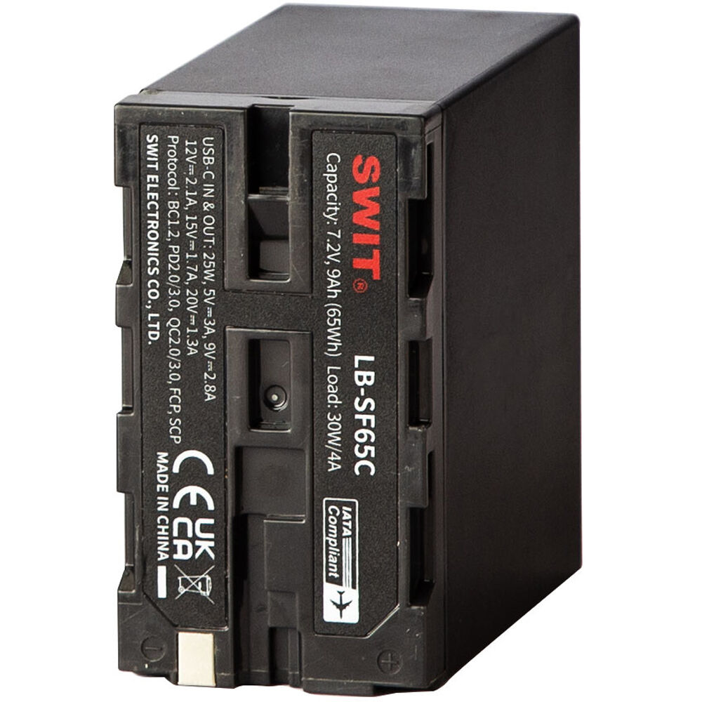 SWIT LB-SF65C 65Wh NP-F Tipi Kamera Bataryası (D-Tap ve USB-C Çıkışlı)
