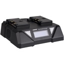 SWIT 2 Kanallı 6A Hızlı Şarj Cihazı (Gold Mount, LCD Ekranlı)