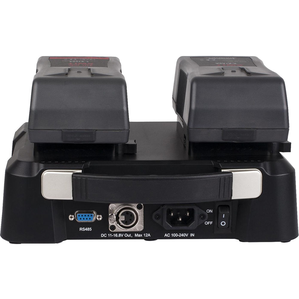 SWIT 2 Kanallı 6A Hızlı Şarj Cihazı (Gold Mount, LCD Ekranlı)