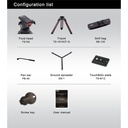 Teris TS100CF-Q Fluid Head & Tripod Kit (Karbon Fiber) / 12 Kg