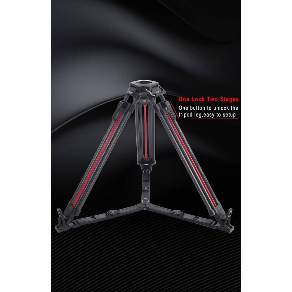 Teris TS100CF-Q Fluid Head & Tripod Kit (Karbon Fiber) / 12 Kg