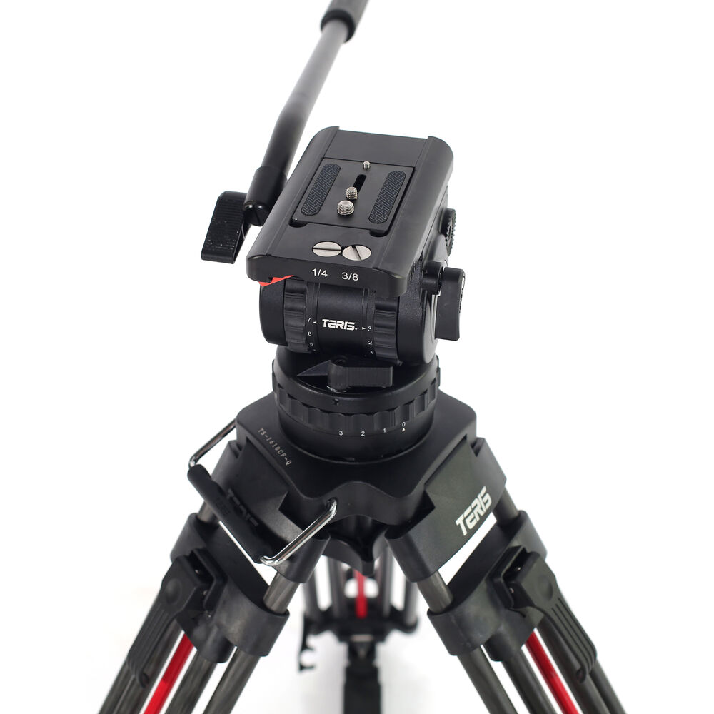 Teris TS100CF-Q Fluid Head & Tripod Kit (Karbon Fiber) / 12 Kg
