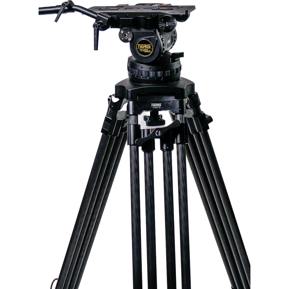 Teris TS350CF-CINE Carbon Fiber Fluid Head & Tripod Kit / 40 Kg