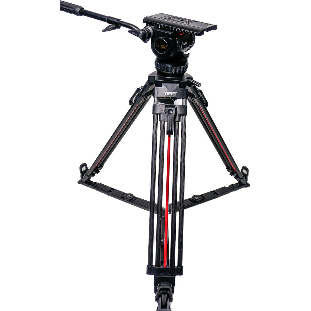 Teris TS300CF Carbon Fiber Fluid Head & Tripod Kit / 30 Kg