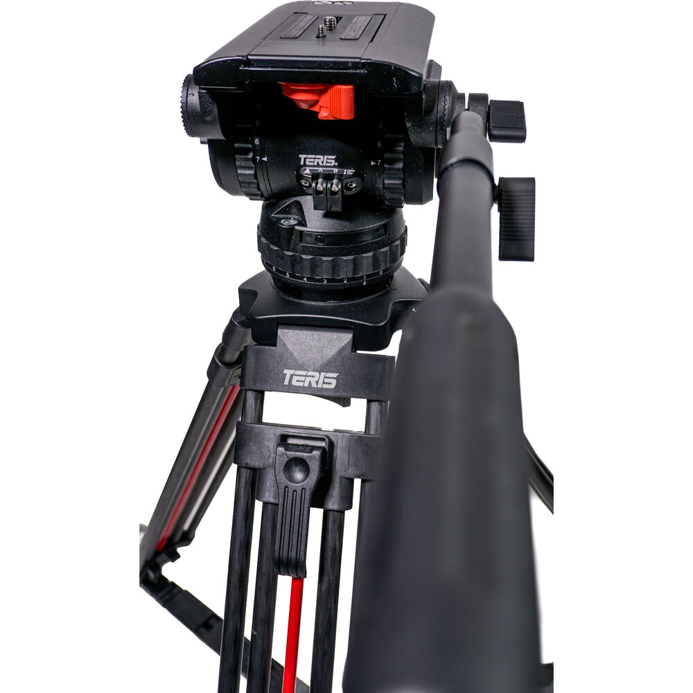 Teris TS300CF Carbon Fiber Fluid Head & Tripod Kit / 30 Kg