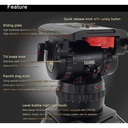 Teris TS150AL Fluid Head & Tripod Kit / 20 Kg