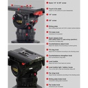Teris TS150AL Fluid Head & Tripod Kit / 20 Kg