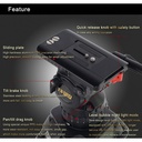 Teris TS120AL Fluid Head & Tripod Kit / 15 Kg