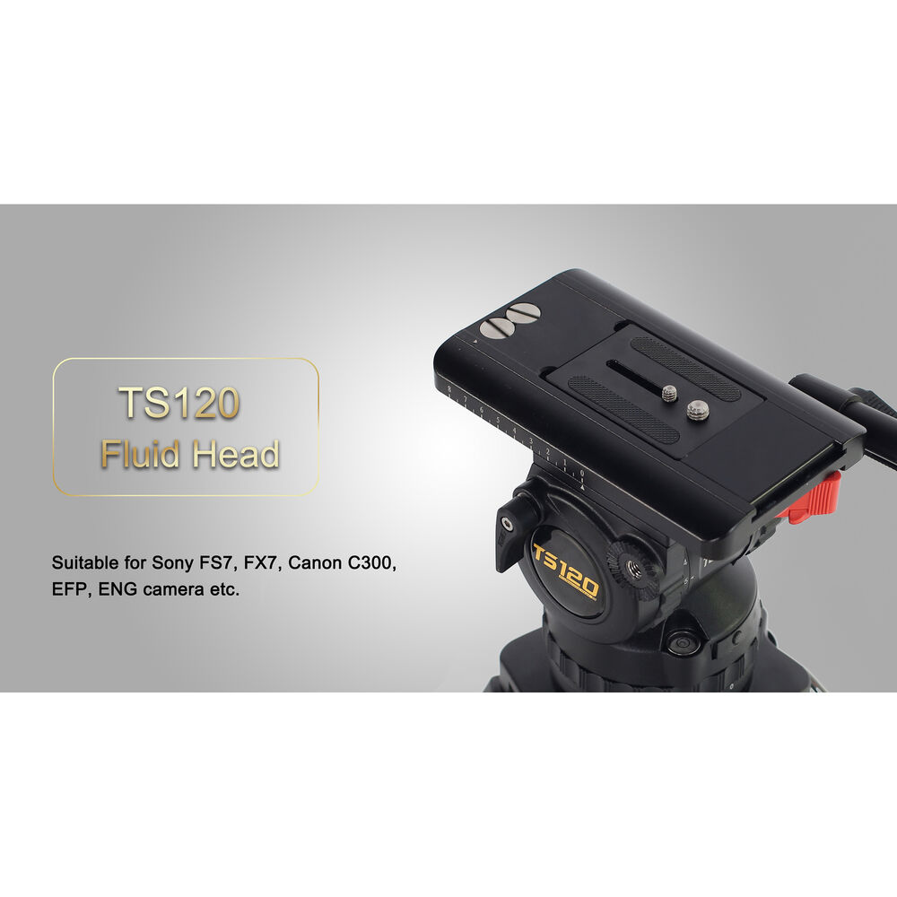 Teris TS120AL Fluid Head & Tripod Kit / 15 Kg