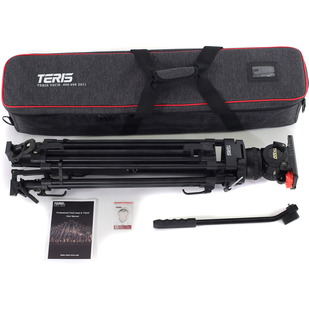 Teris TS100CF Fluid Head & Tripod Kit (Karbon Fiber) / 12 Kg