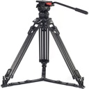 Teris TS100CF Fluid Head & Tripod Kit (Karbon Fiber) / 12 Kg