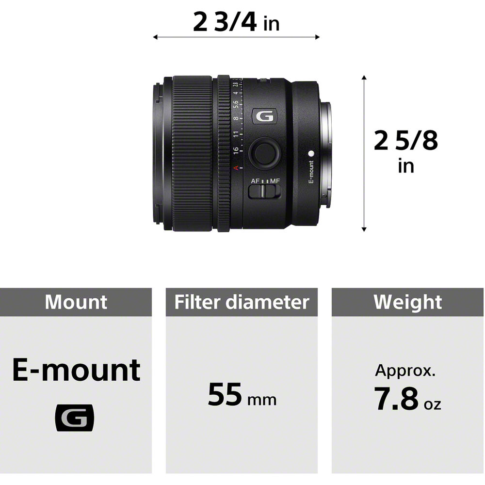 Sony E 15mm f/1.4 G Lens