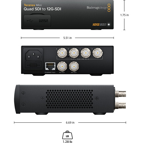 Blackmagic Design Teranex Mini - Quad SDI to 12G-SDI