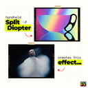 Prism Lens FX "HANDHELD" Split Diopter [+2] 150MM