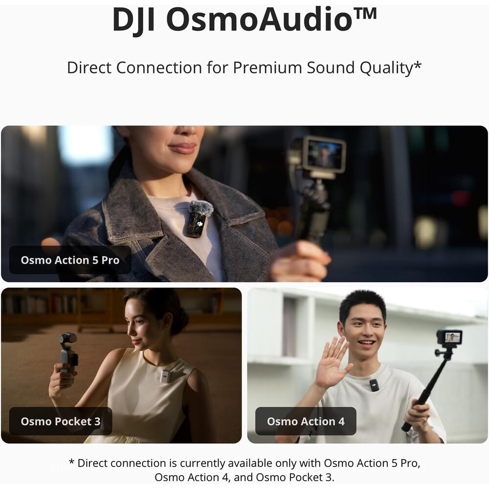 DJI Mic 2 Kablosuz Mikrofon Seti (1TX + 1RX)