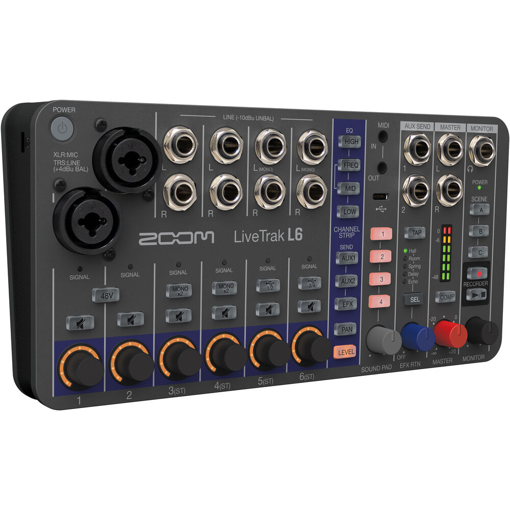 [ZOOM L6] Zoom LiveTrak L6 10-Kanal Compact Dijital Mikser