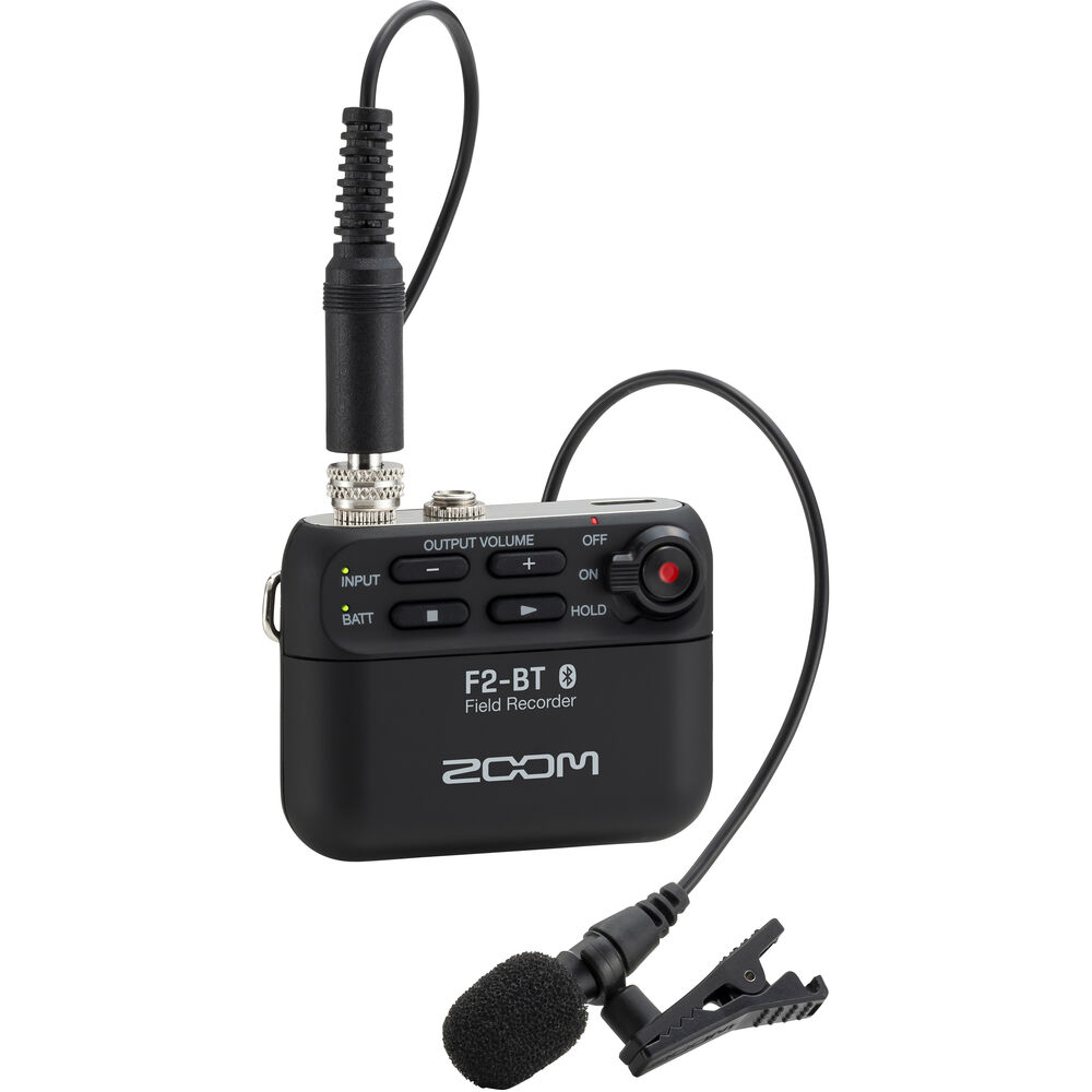 [F2-BT/B] Zoom F2-BT Bluetooth Yaka Mikrofonu ve Ses Kayıt Cihazı (Siyah)