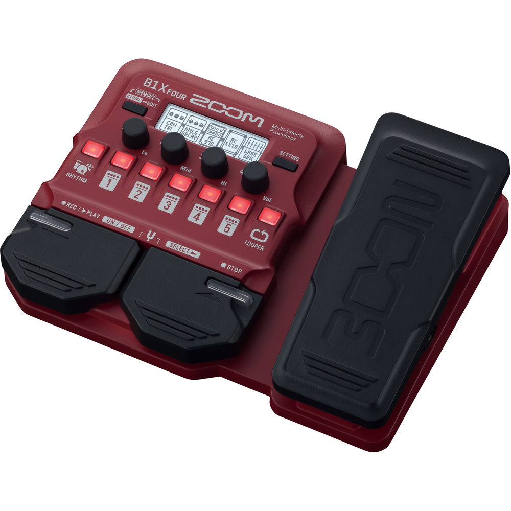 [B1X FOUR] Zoom B1x FOUR Expression Pedallı Bass Multi-Efekt Prosesörü
