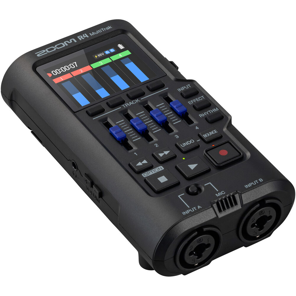 [ZOOM R4] Zoom R4 MultiTrak SD Kayıt Cihazı ve USB Ses Kartı (Siyah)