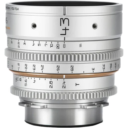 [AMP43W-PL] Dulens APO Mini Prime 43mm T2.4 Lens (ARRI PL, White)
