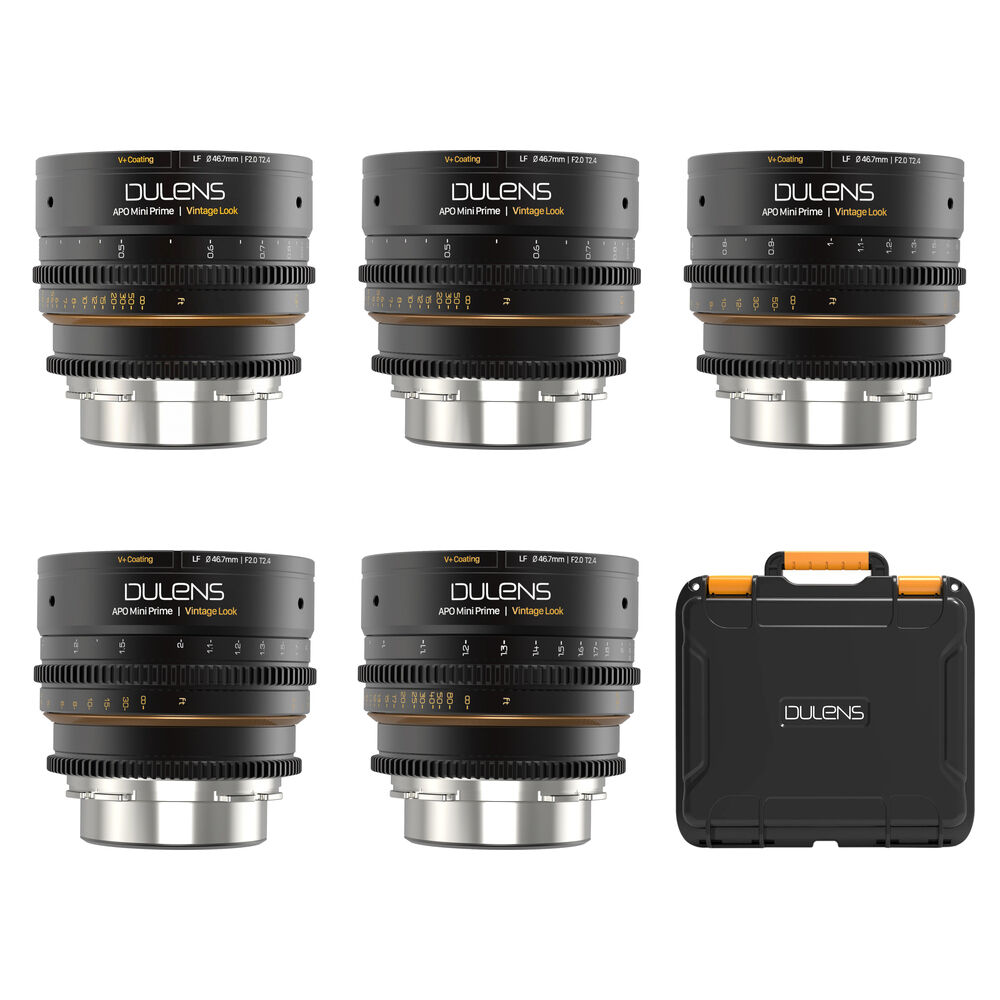 [DU-APO-5LNST] Dulens APO Mini Prime T2.4/T2.6 5-Lens Kit (ARRI PL)
