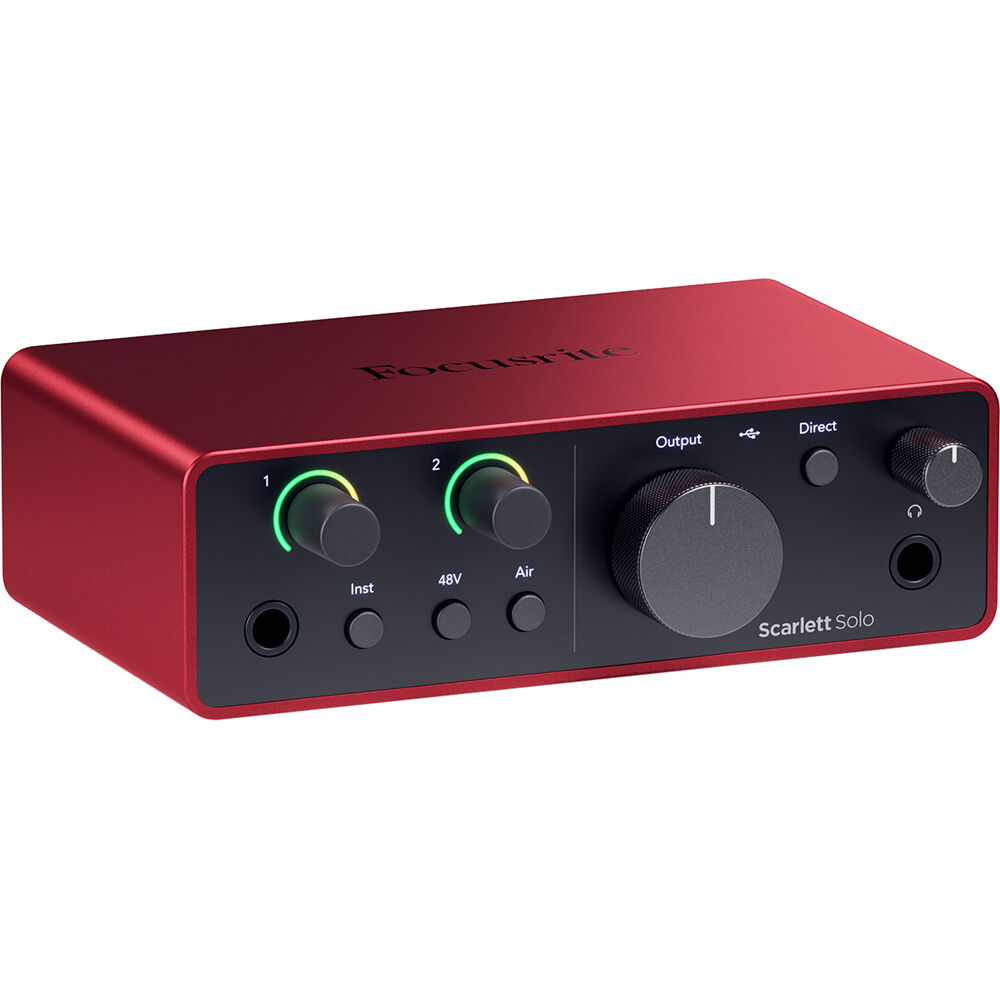 [SCARLETT-SOLO-4G] Focusrite Scarlett Solo Gen 4 Ses Kartı