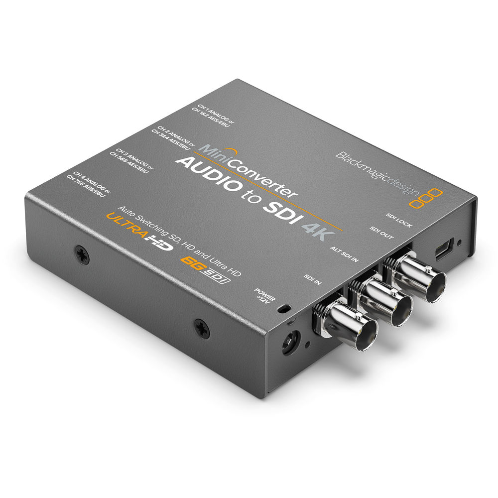 [CONVMCAUDS4K] Blackmagic Design Mini Converter - SDI to Audio 4K