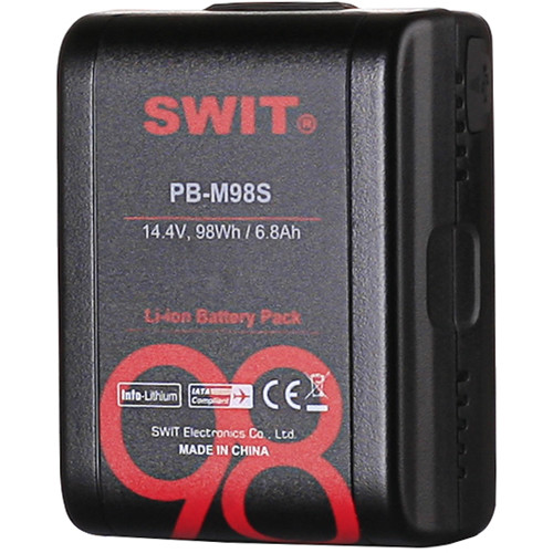 [PB-M98S] SWIT PB-M98S 98Wh V-Mount Pocket Batarya (D-Tap ve USB Çıkışlı)