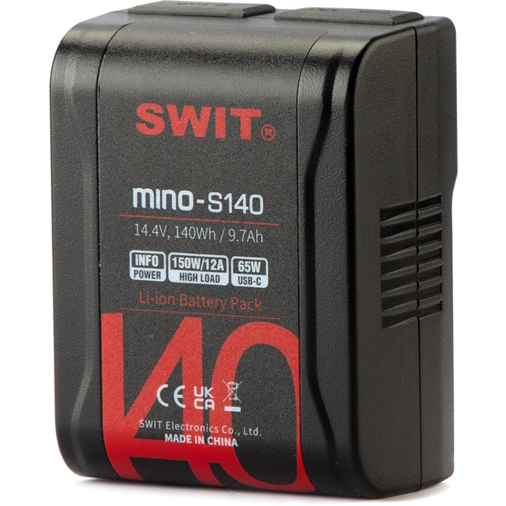[MINO-S140] SWIT MINO-S140 140Wh V-Mount Pocket Batarya (D-Tap ve USB Çıkışlı)