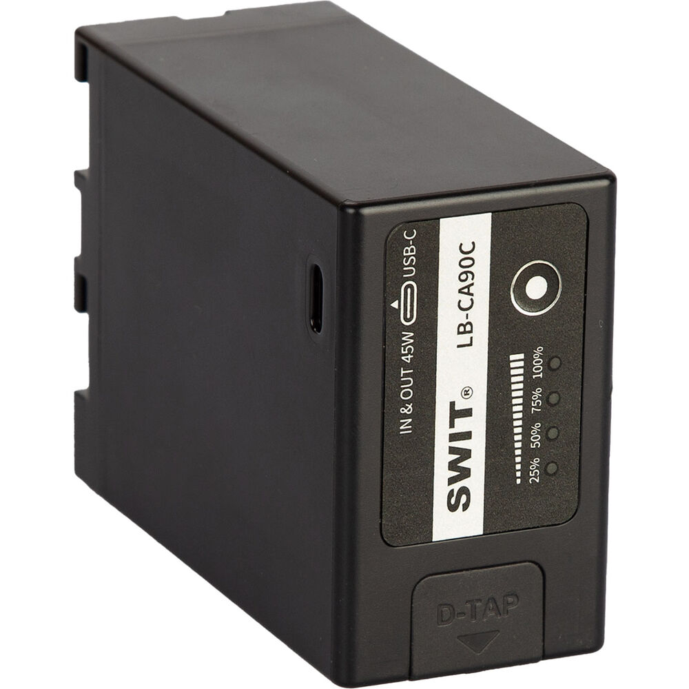 [LB-CA90C] SWIT LB-CA90C 90Wh V-Mount Kamera Bataryası (Canon BP-A Uyumlu, D-Tap ve USB-C)