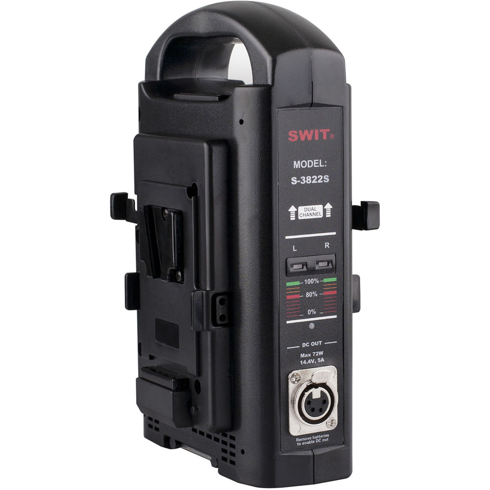 [S-3822S] SWIT S-3822S 2 Kanallı V-Mount Hızlı Şarj Cihazı
