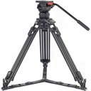Teris TS100AL Fluid Head & Tripod Kit (Karbon Fiber) / 12 Kg